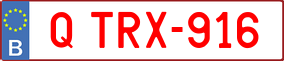 Trailer License Plate